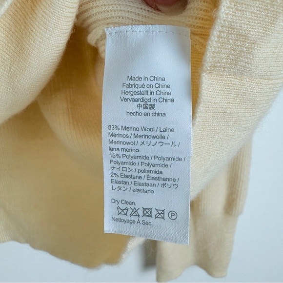 J.Crew Ruffle Mock Neck Sweater Merino Wool Knit Pullover - Picture 7 of 7